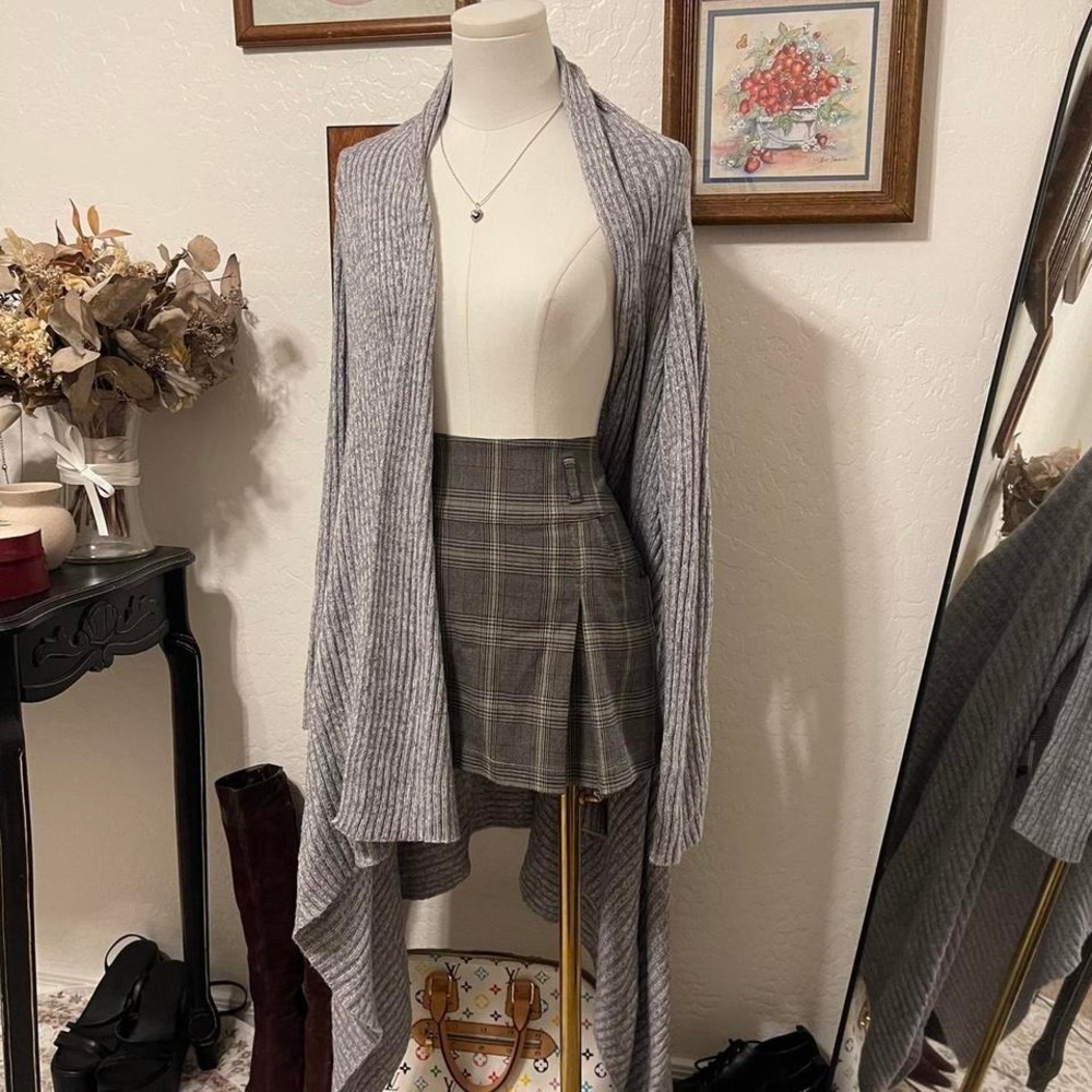 Cozy Super Soft Ribbed Waterfall Cardigan Sweater